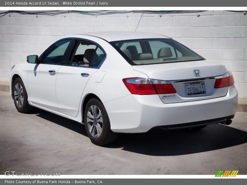 White Orchid Pearl / Ivory 2014 Honda Accord LX Sedan