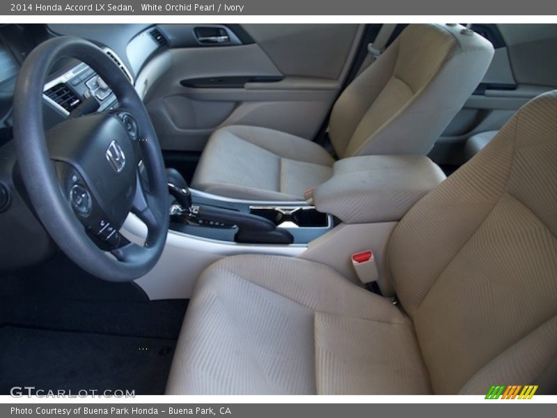 White Orchid Pearl / Ivory 2014 Honda Accord LX Sedan