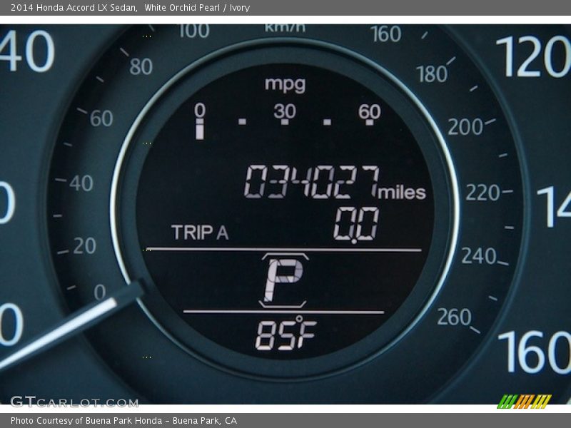 White Orchid Pearl / Ivory 2014 Honda Accord LX Sedan