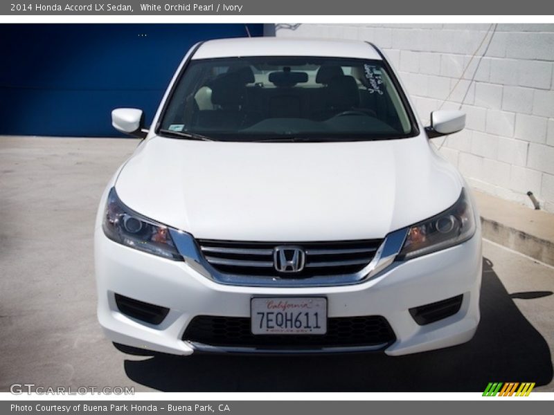 White Orchid Pearl / Ivory 2014 Honda Accord LX Sedan