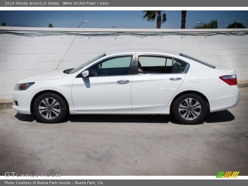 White Orchid Pearl / Ivory 2014 Honda Accord LX Sedan