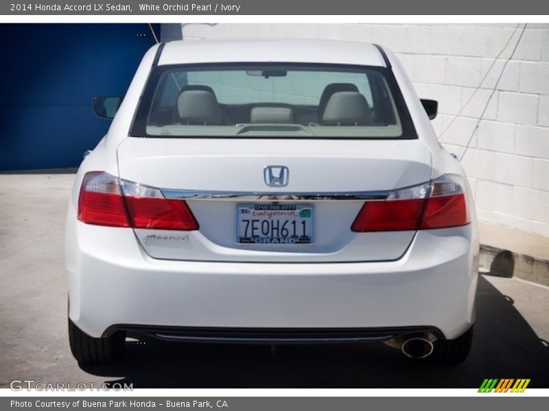White Orchid Pearl / Ivory 2014 Honda Accord LX Sedan