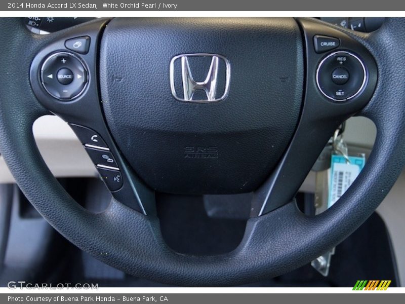 White Orchid Pearl / Ivory 2014 Honda Accord LX Sedan