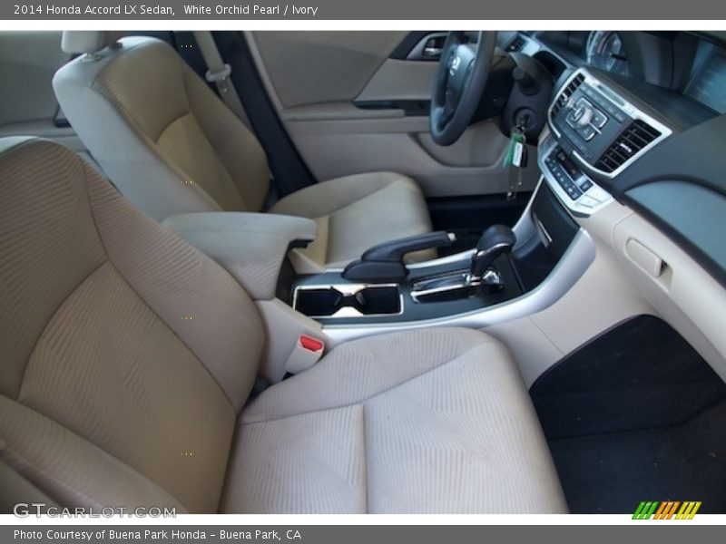 White Orchid Pearl / Ivory 2014 Honda Accord LX Sedan