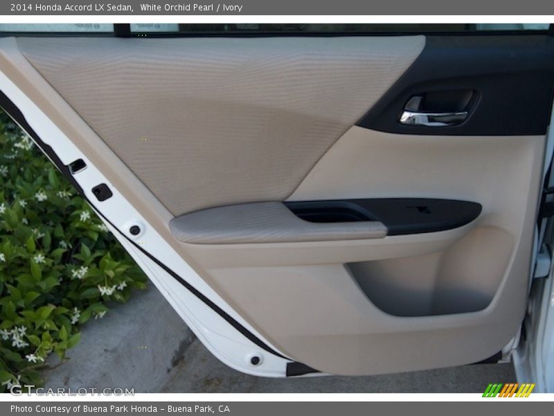 White Orchid Pearl / Ivory 2014 Honda Accord LX Sedan
