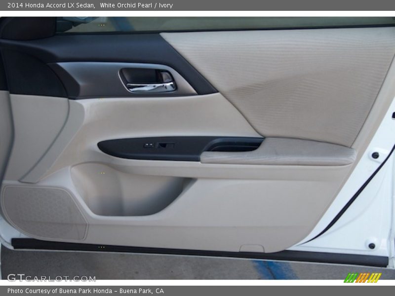 White Orchid Pearl / Ivory 2014 Honda Accord LX Sedan