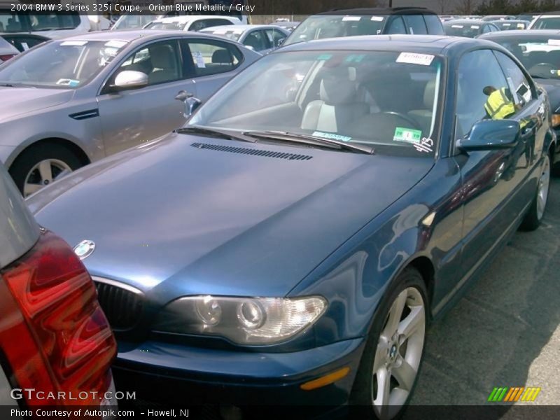 Orient Blue Metallic / Grey 2004 BMW 3 Series 325i Coupe