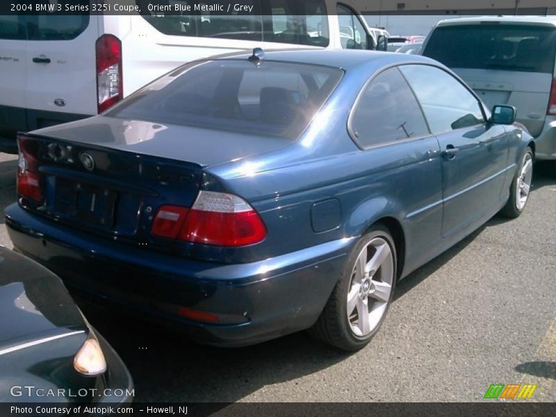 Orient Blue Metallic / Grey 2004 BMW 3 Series 325i Coupe