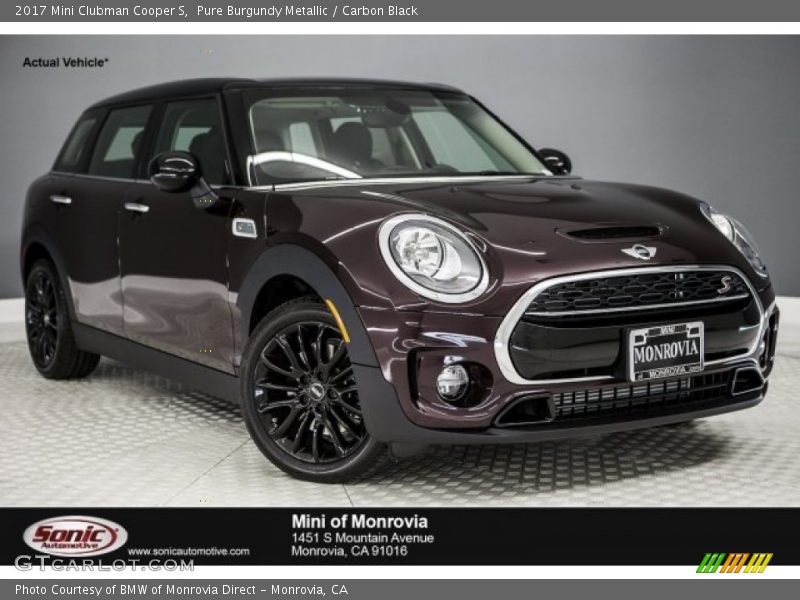 Pure Burgundy Metallic / Carbon Black 2017 Mini Clubman Cooper S