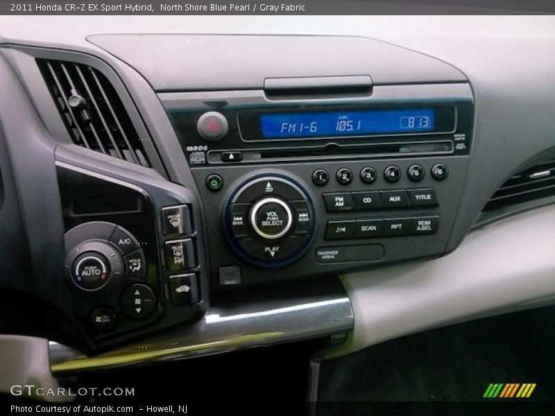 North Shore Blue Pearl / Gray Fabric 2011 Honda CR-Z EX Sport Hybrid