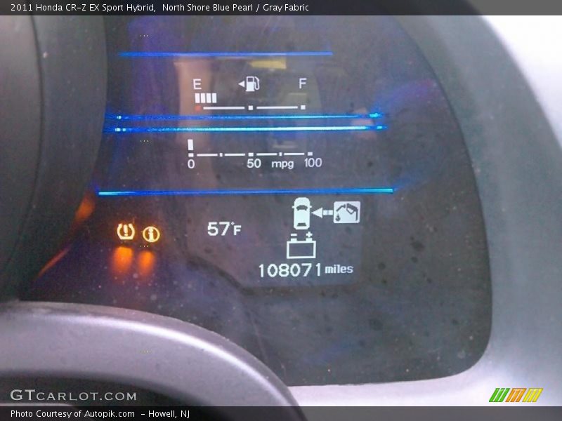 North Shore Blue Pearl / Gray Fabric 2011 Honda CR-Z EX Sport Hybrid