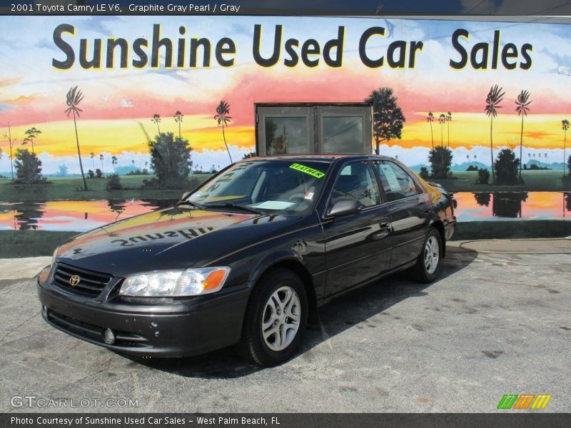 Graphite Gray Pearl / Gray 2001 Toyota Camry LE V6