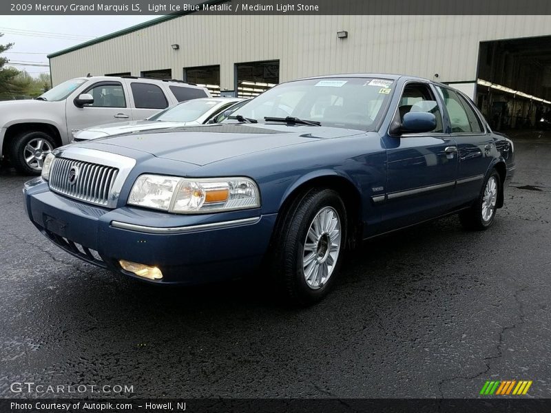 Light Ice Blue Metallic / Medium Light Stone 2009 Mercury Grand Marquis LS