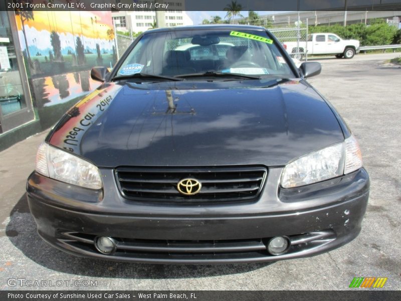 Graphite Gray Pearl / Gray 2001 Toyota Camry LE V6