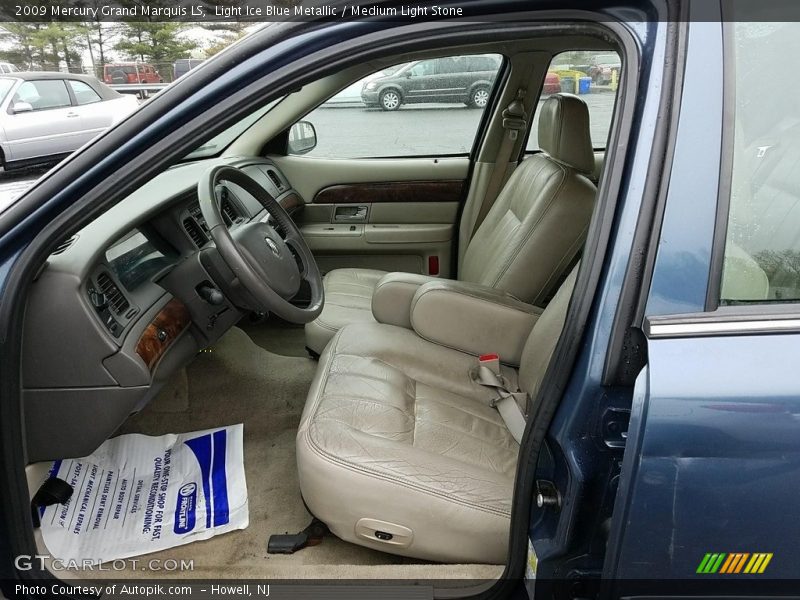 Light Ice Blue Metallic / Medium Light Stone 2009 Mercury Grand Marquis LS