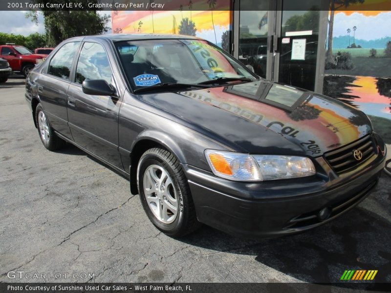 Graphite Gray Pearl / Gray 2001 Toyota Camry LE V6