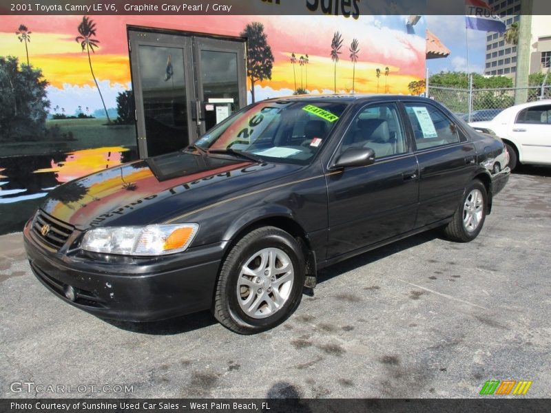 Graphite Gray Pearl / Gray 2001 Toyota Camry LE V6