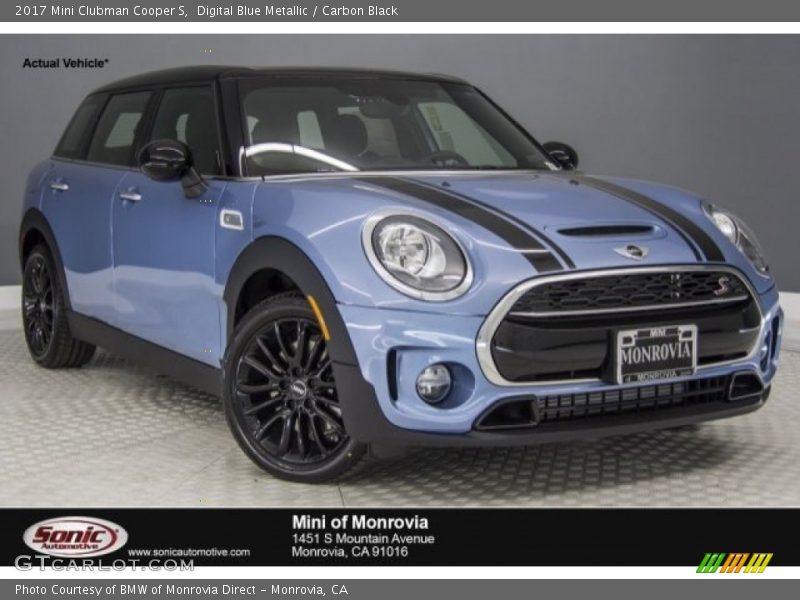 Digital Blue Metallic / Carbon Black 2017 Mini Clubman Cooper S