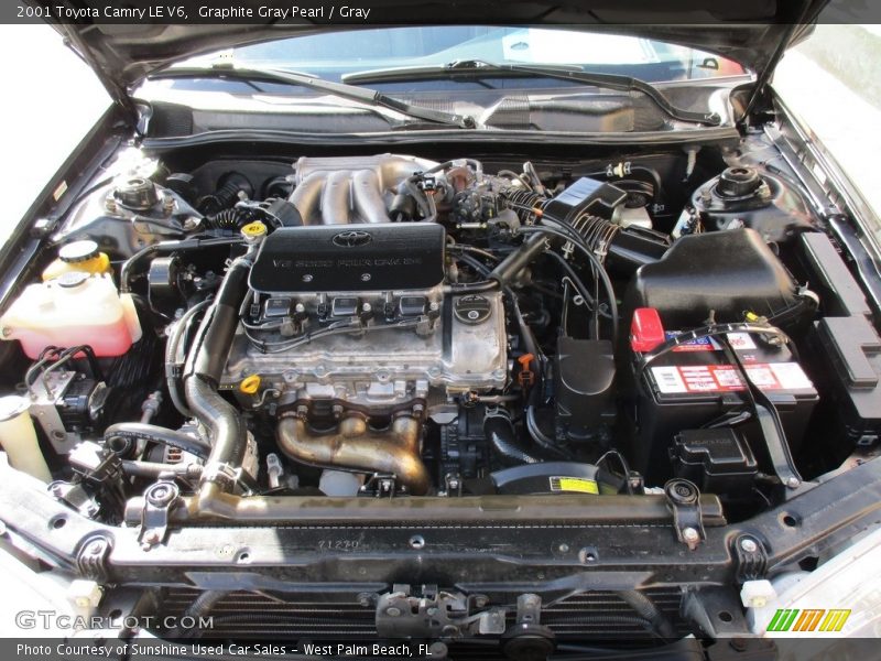 Graphite Gray Pearl / Gray 2001 Toyota Camry LE V6