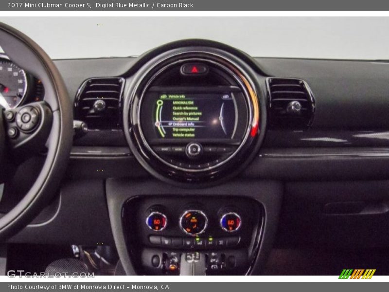 Digital Blue Metallic / Carbon Black 2017 Mini Clubman Cooper S