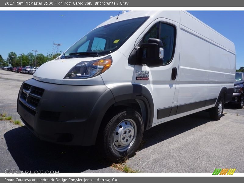 Bright White / Gray 2017 Ram ProMaster 3500 High Roof Cargo Van