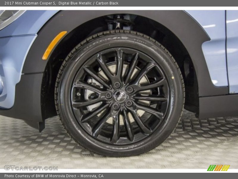 Digital Blue Metallic / Carbon Black 2017 Mini Clubman Cooper S