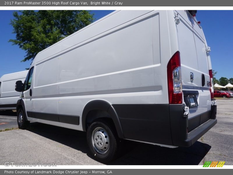 Bright White / Gray 2017 Ram ProMaster 3500 High Roof Cargo Van