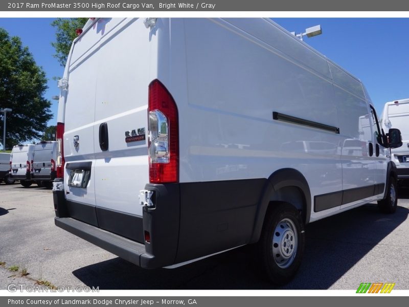 Bright White / Gray 2017 Ram ProMaster 3500 High Roof Cargo Van