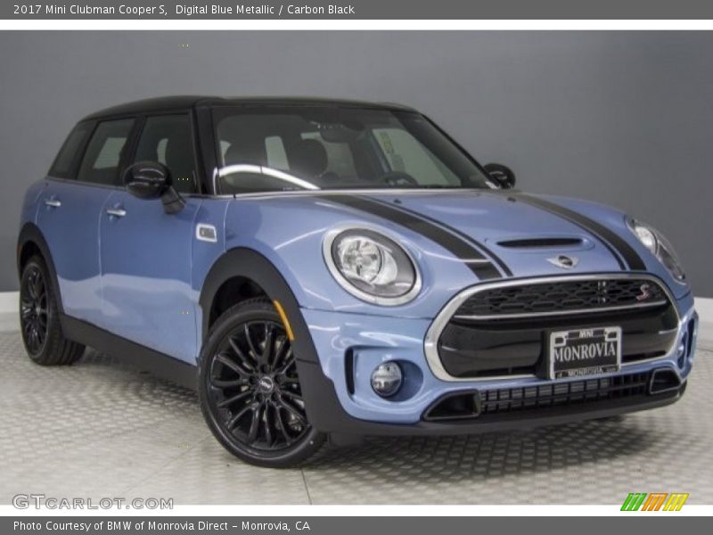 Digital Blue Metallic / Carbon Black 2017 Mini Clubman Cooper S
