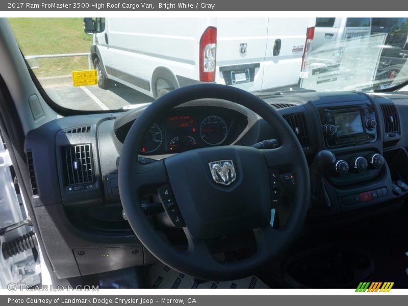 Bright White / Gray 2017 Ram ProMaster 3500 High Roof Cargo Van