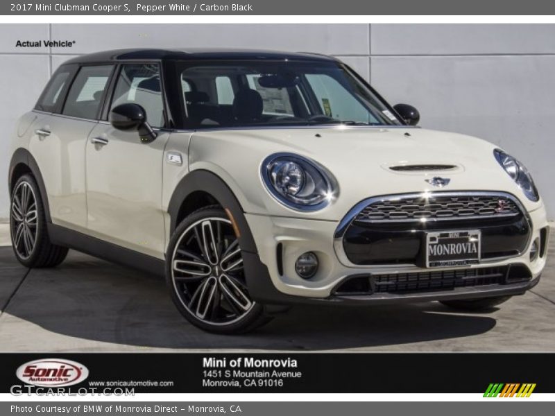 Pepper White / Carbon Black 2017 Mini Clubman Cooper S