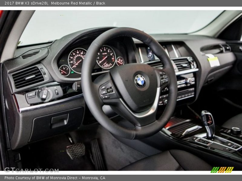 Melbourne Red Metallic / Black 2017 BMW X3 sDrive28i