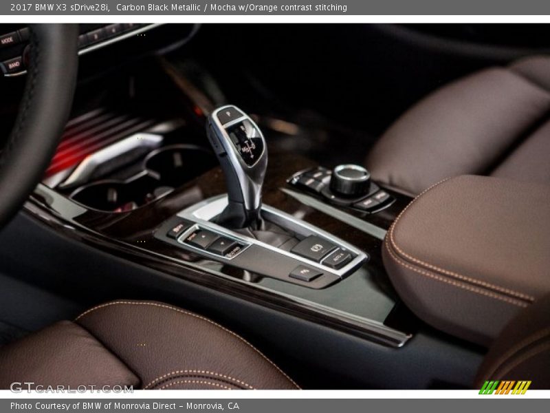 Carbon Black Metallic / Mocha w/Orange contrast stitching 2017 BMW X3 sDrive28i