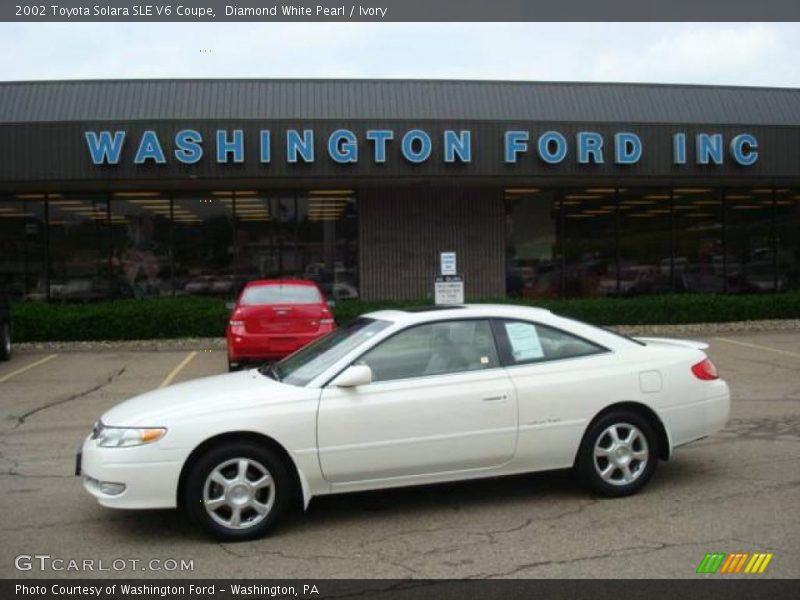 Diamond White Pearl / Ivory 2002 Toyota Solara SLE V6 Coupe