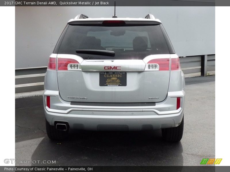Quicksilver Metallic / Jet Black 2017 GMC Terrain Denali AWD