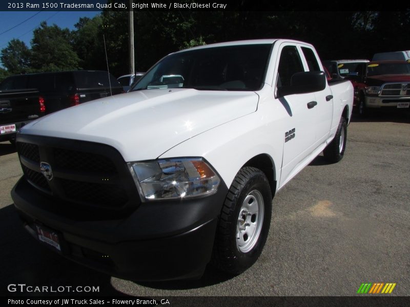 Bright White / Black/Diesel Gray 2013 Ram 1500 Tradesman Quad Cab