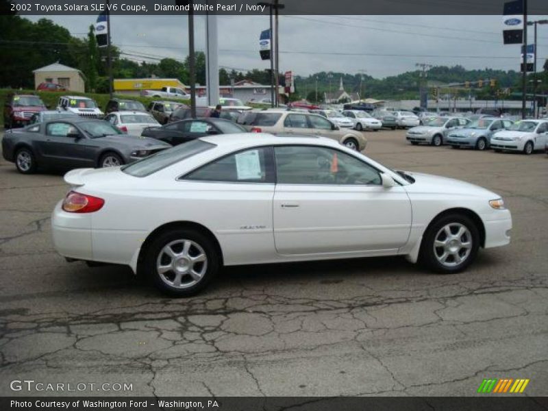 Diamond White Pearl / Ivory 2002 Toyota Solara SLE V6 Coupe