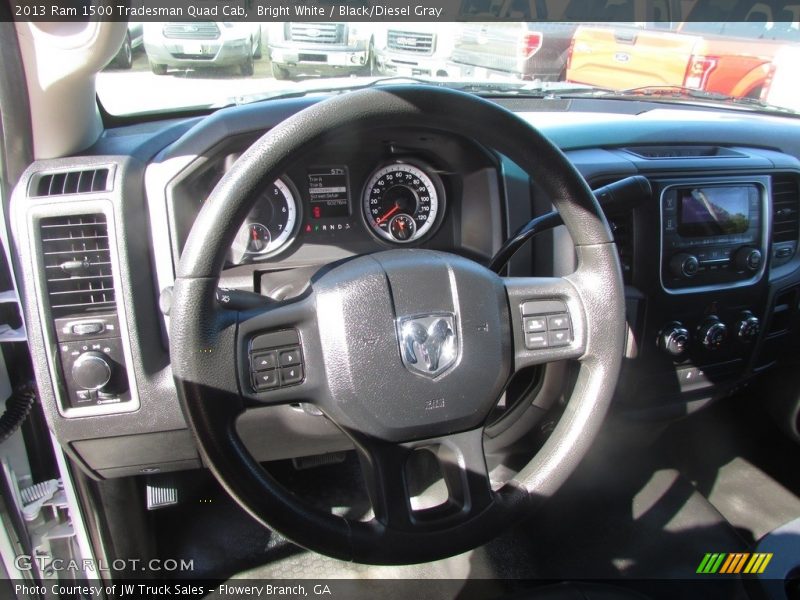 Bright White / Black/Diesel Gray 2013 Ram 1500 Tradesman Quad Cab