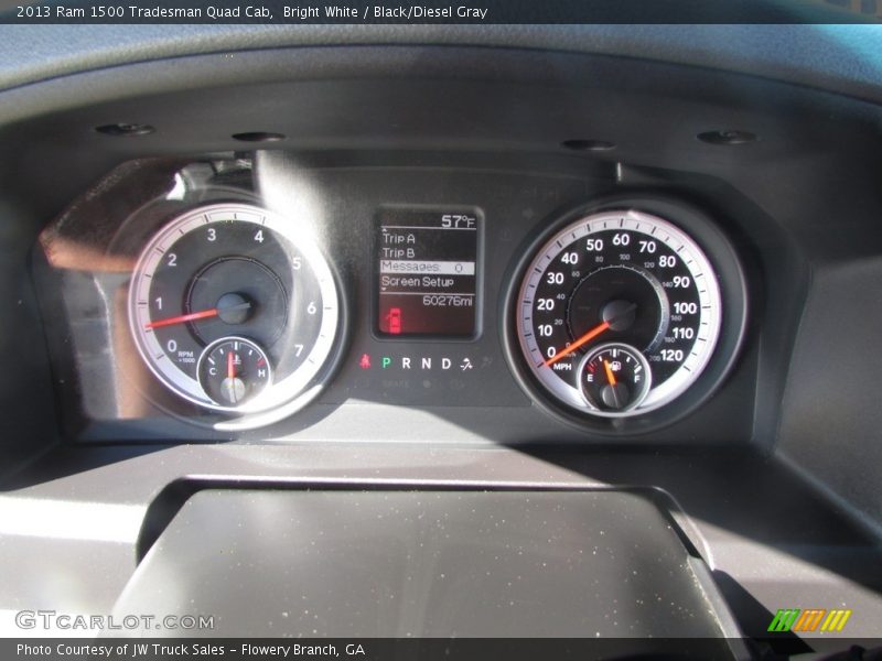 Bright White / Black/Diesel Gray 2013 Ram 1500 Tradesman Quad Cab