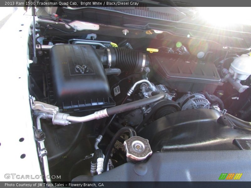 Bright White / Black/Diesel Gray 2013 Ram 1500 Tradesman Quad Cab