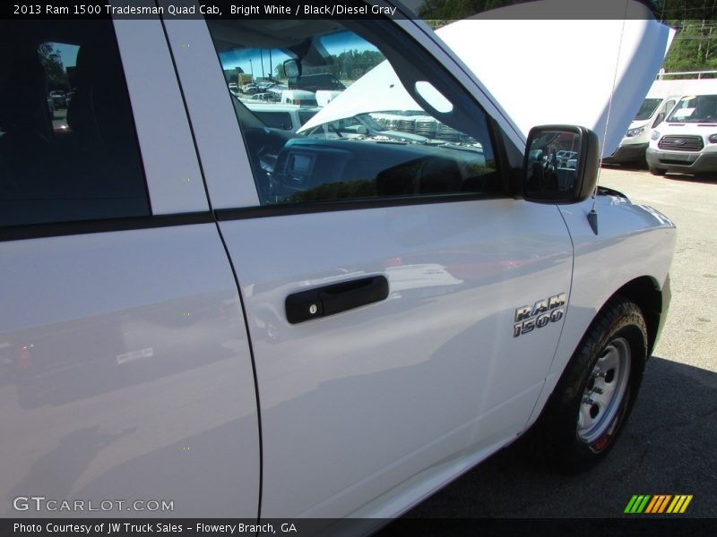 Bright White / Black/Diesel Gray 2013 Ram 1500 Tradesman Quad Cab