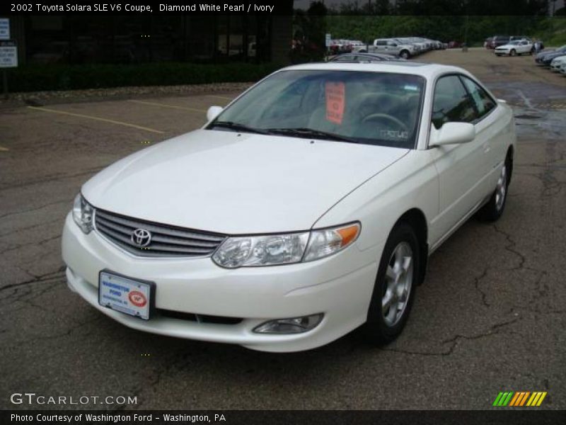 Diamond White Pearl / Ivory 2002 Toyota Solara SLE V6 Coupe