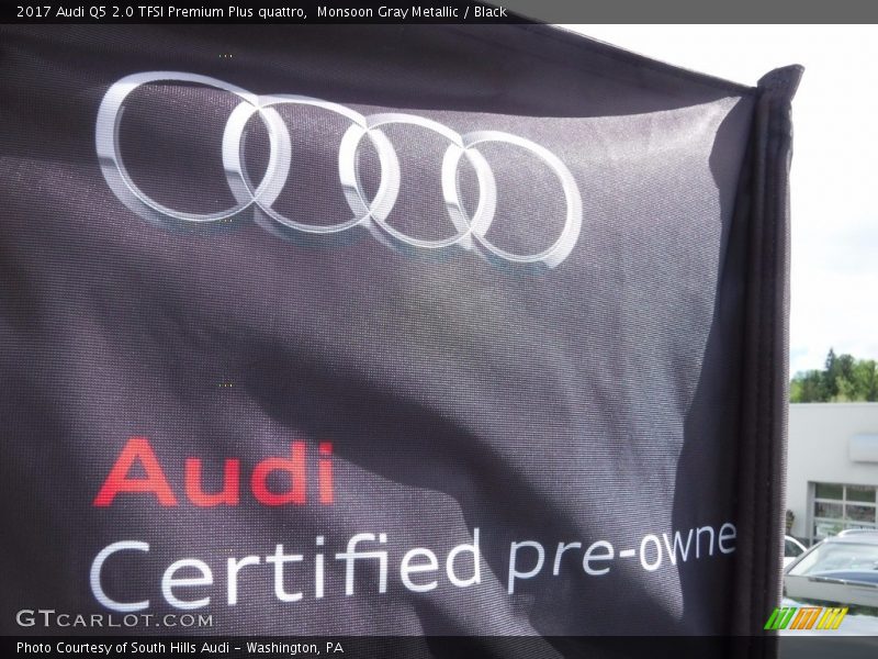 Monsoon Gray Metallic / Black 2017 Audi Q5 2.0 TFSI Premium Plus quattro