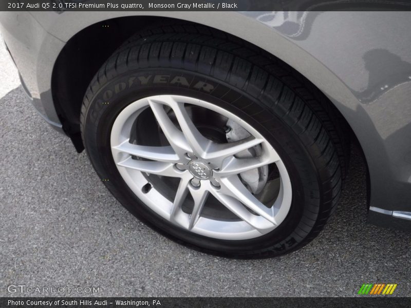 Monsoon Gray Metallic / Black 2017 Audi Q5 2.0 TFSI Premium Plus quattro