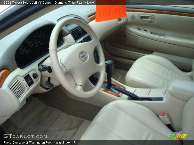 Diamond White Pearl / Ivory 2002 Toyota Solara SLE V6 Coupe