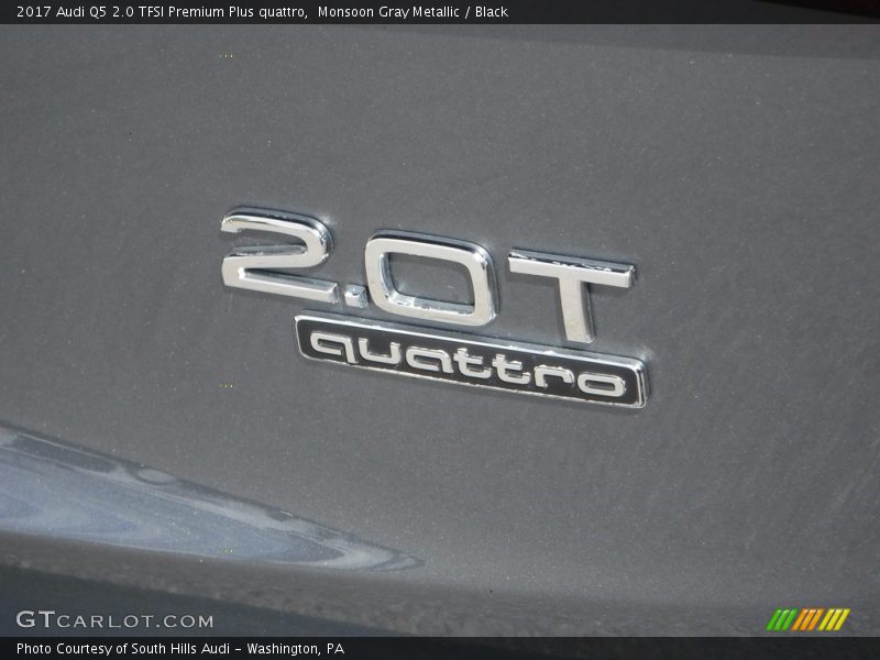 Monsoon Gray Metallic / Black 2017 Audi Q5 2.0 TFSI Premium Plus quattro