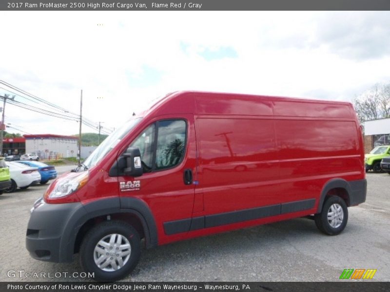 Flame Red / Gray 2017 Ram ProMaster 2500 High Roof Cargo Van