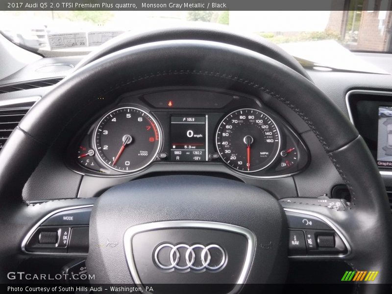 Monsoon Gray Metallic / Black 2017 Audi Q5 2.0 TFSI Premium Plus quattro