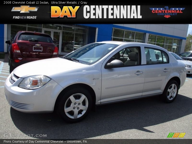 Ultra Silver Metallic / Gray 2008 Chevrolet Cobalt LS Sedan