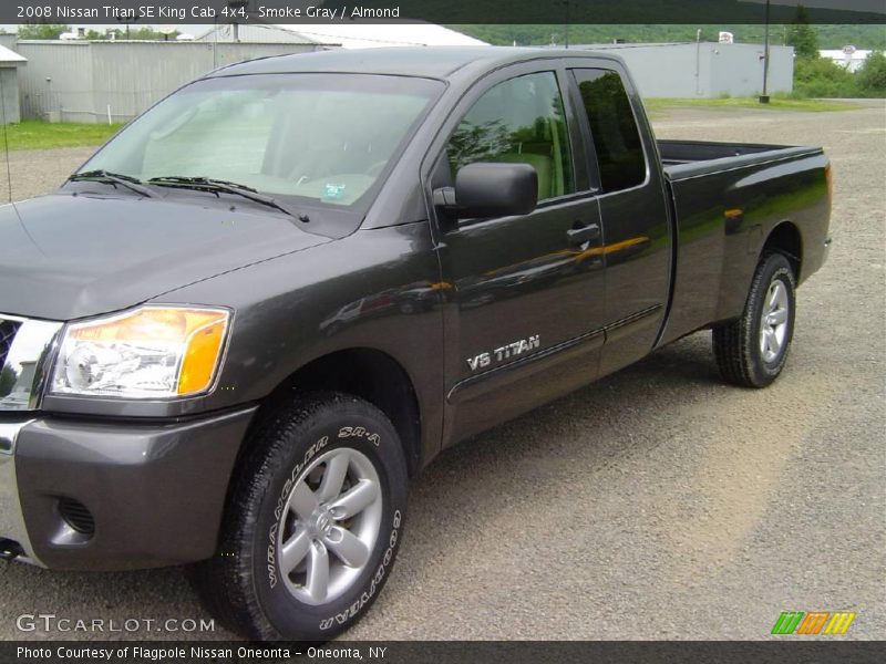 Smoke Gray / Almond 2008 Nissan Titan SE King Cab 4x4